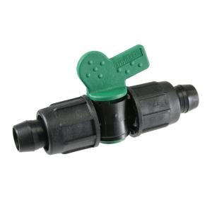 tubing coupling valve for shutoff drip irrigation